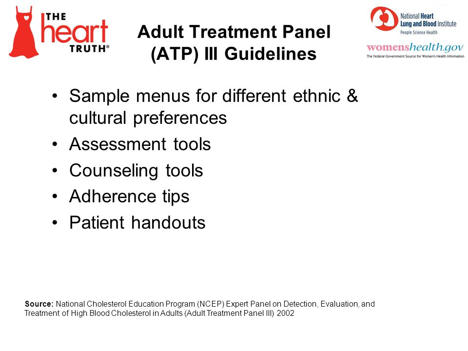 Adult Treatment Panel (ATP) III Guidelines