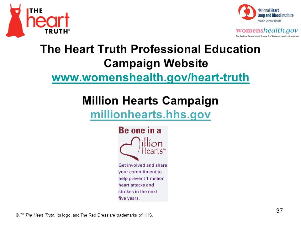 4/2/2017 The Heart Truth Professional Education Campaign Website   Million Hearts Campaign millionhearts.hhs.gov