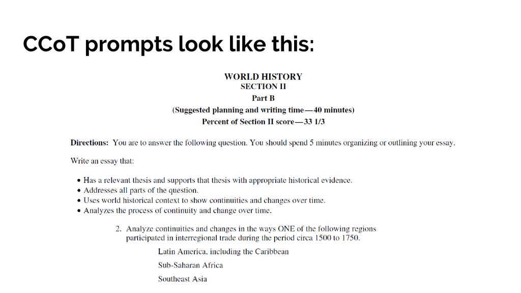 Change Continuity Over Time CCoT Essay Ppt Download change-continuity-over-time-ccot-essay-ppt-download