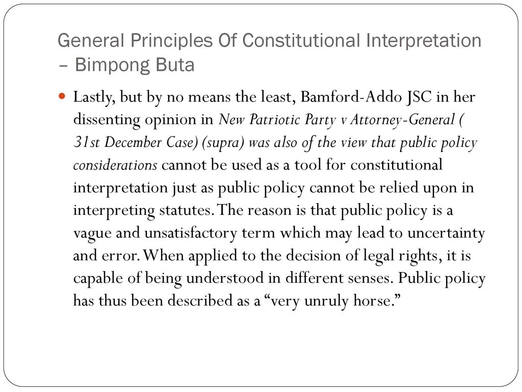 Constitutional Interpretation  Definition, Types & Examples