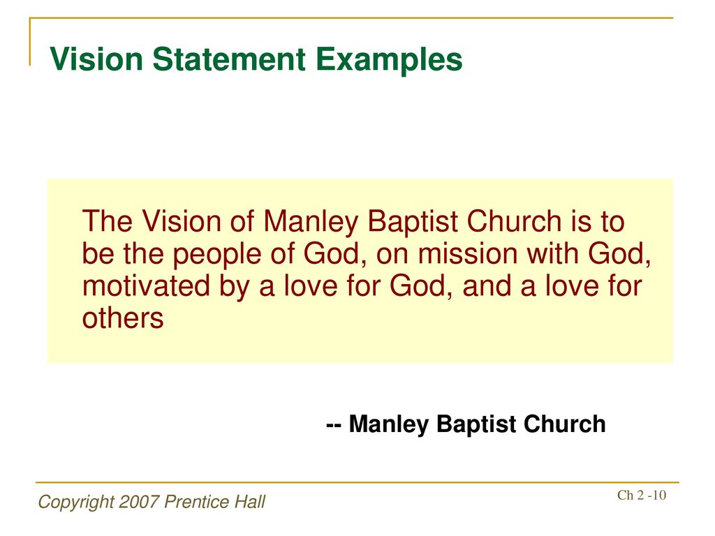 Chapter 17 The Business Vision & Mission - ppt download