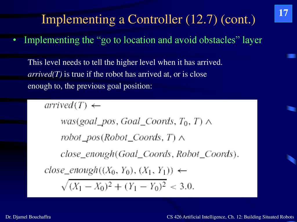 Chapter 12: Building Situated Robots - Ppt Download