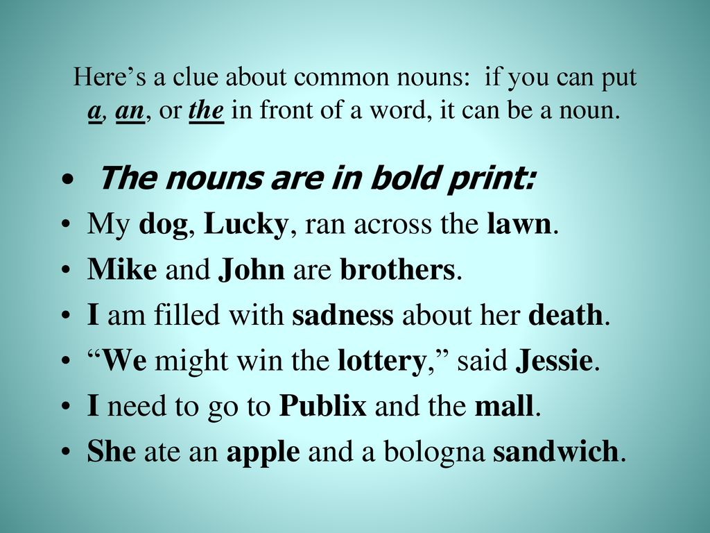 Parts of speech: nouns interjections pronouns *subjects ppt download