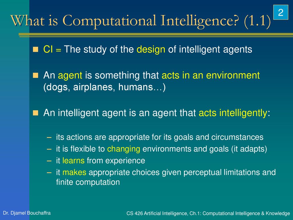 Chapter 1: Computational Intelligence and Knowledge - ppt download