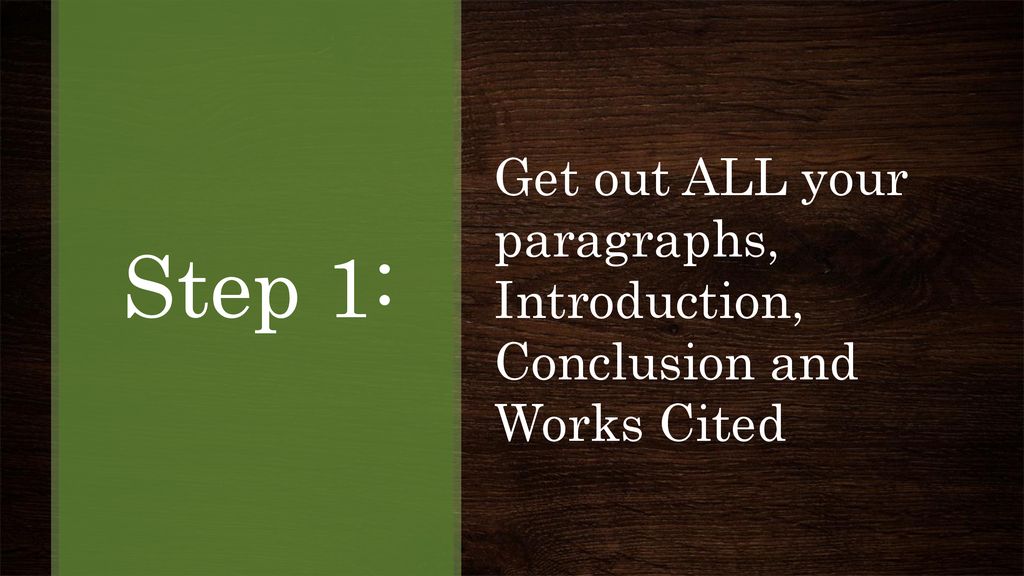 Don’t Forget… …to Double Space! (or you’ll write a 10pg paper instead ...