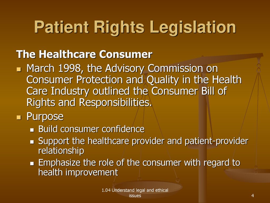 1.04 Patient Rights Legislation - ppt download