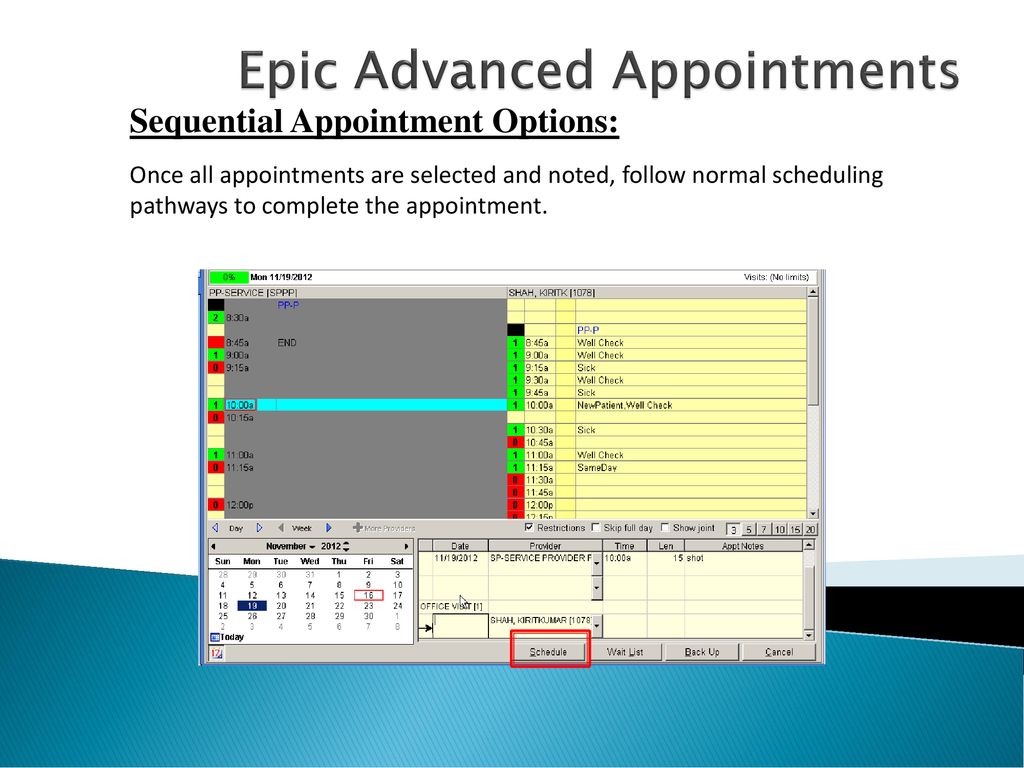 Lesson 7 epic appointment scheduling advanced appointments ppt download