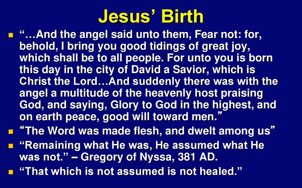 Jesus’ Birth