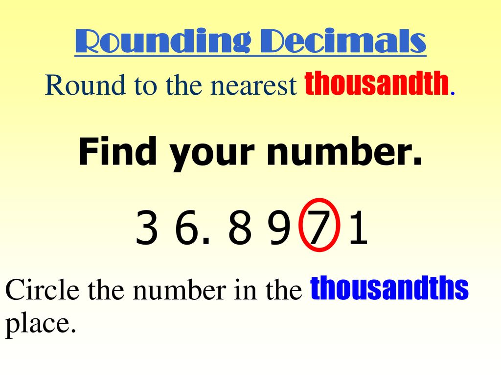 Rounding decimals ppt download