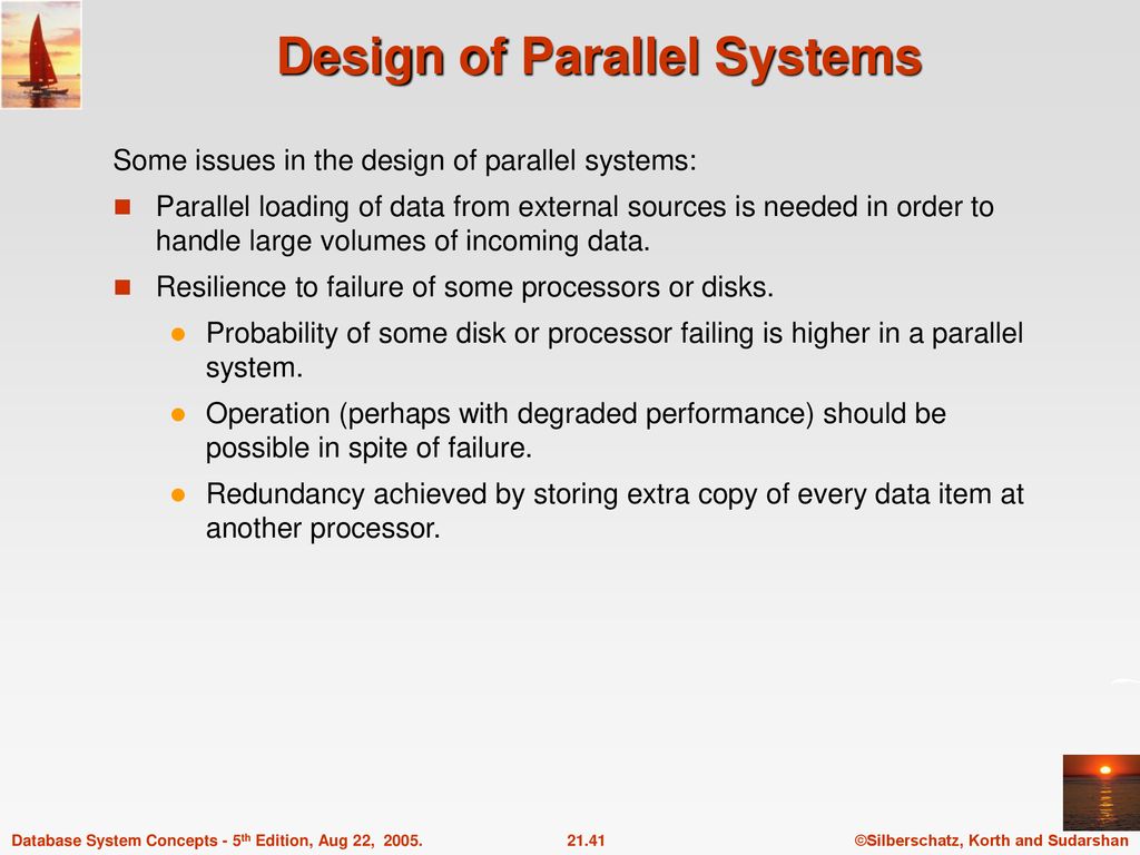 Chapter 21: Parallel Databases - ppt download