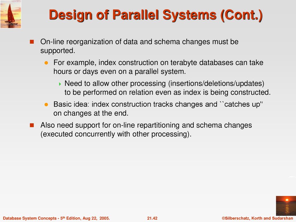 Chapter 21: Parallel Databases - ppt download