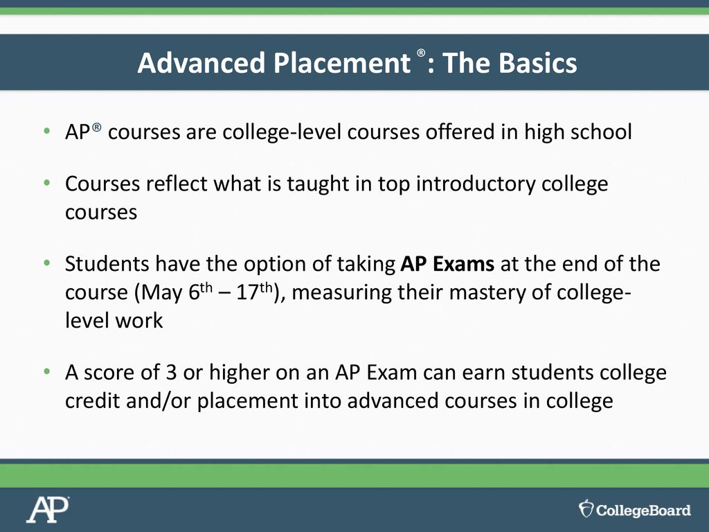 An Introduction to the Advanced Placement Program® - ppt download