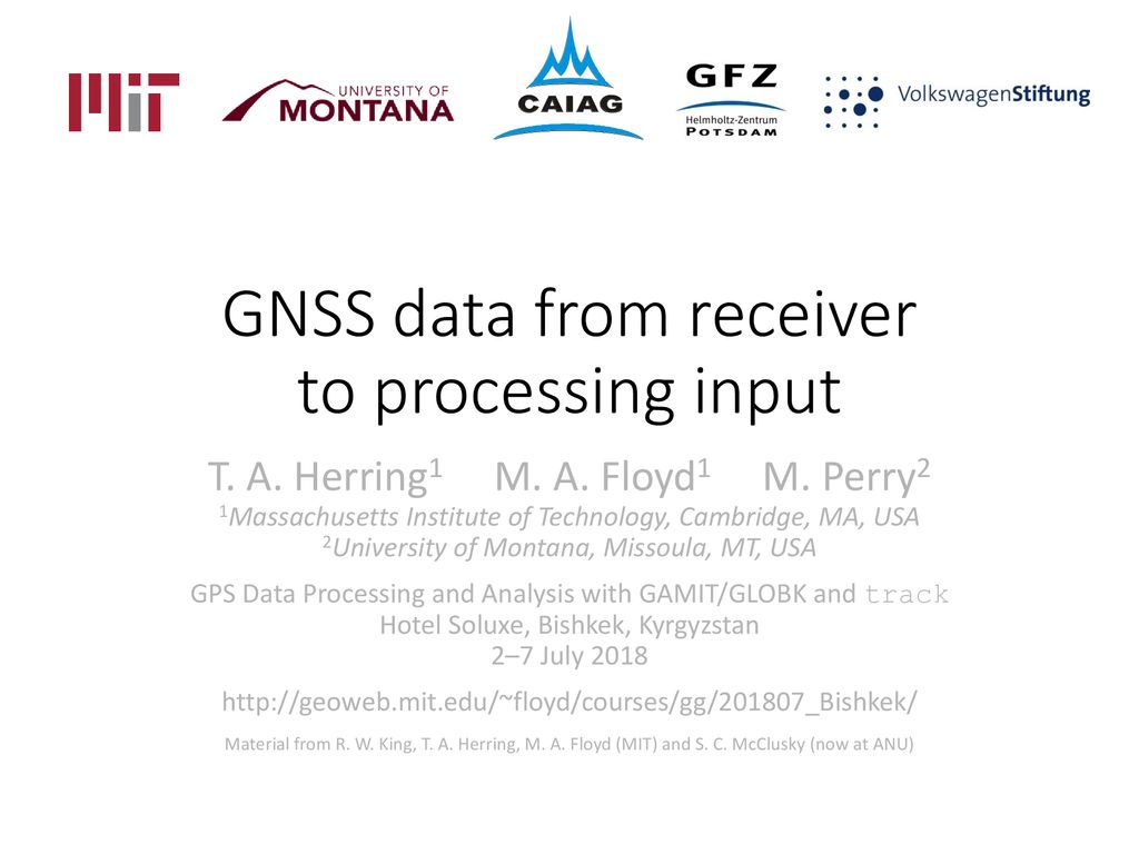 GNSS data from receiver to processing input - ppt download