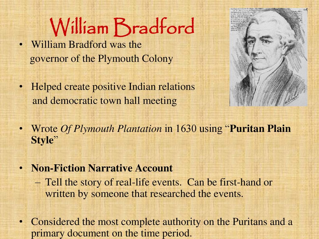 Реферат: Examination Of Puritan Philosophy In William Bradford