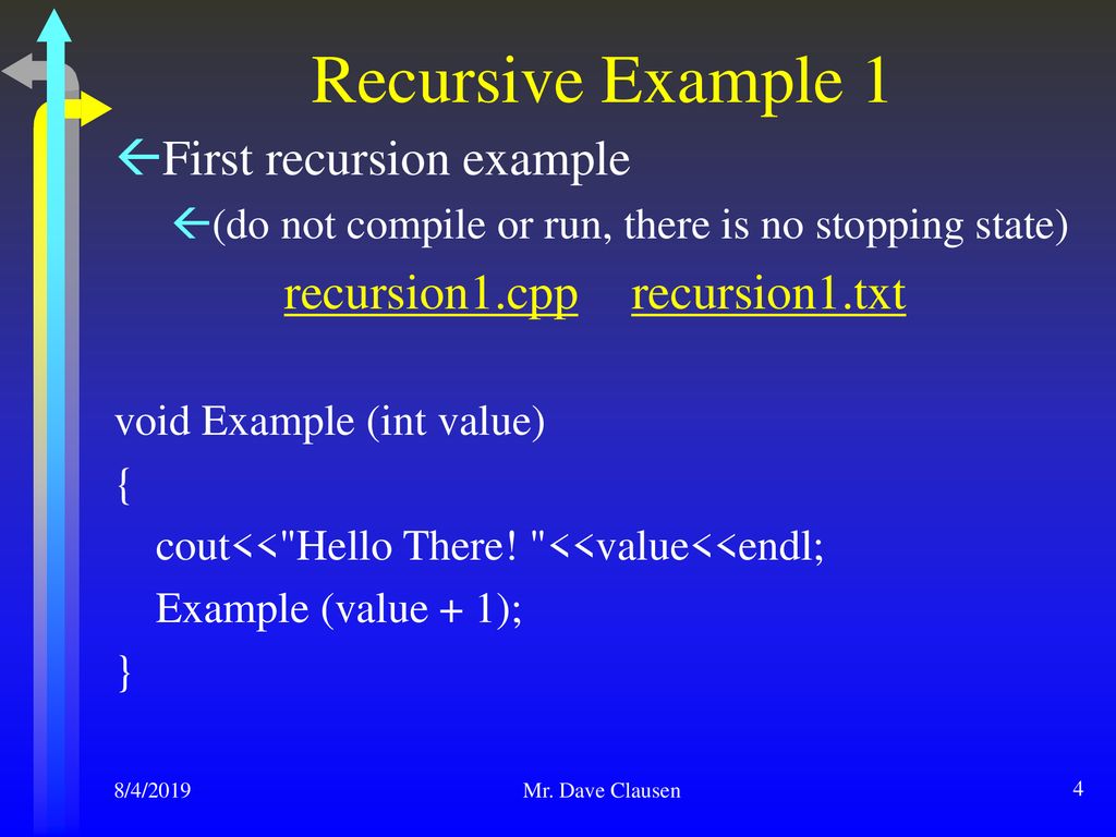 Ch 12 Recursion Mr. Dave Clausen La Cañada High School - ppt download