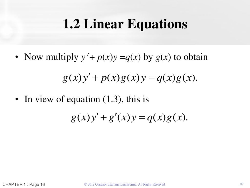 First Order Differential Equations Ppt Download