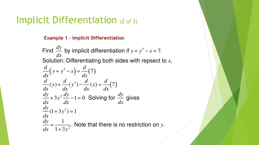 Implicit Differentiation (2 of 3)
