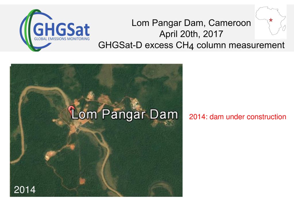 2014 estimated emission 8 tons h : dam under construction 2014