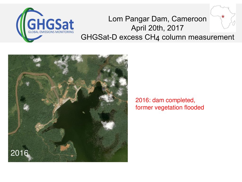 2016 estimated emission 8 tons h : dam completed,