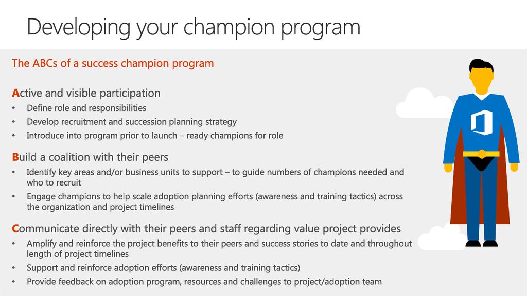 Champion Program Plan Template - ppt download