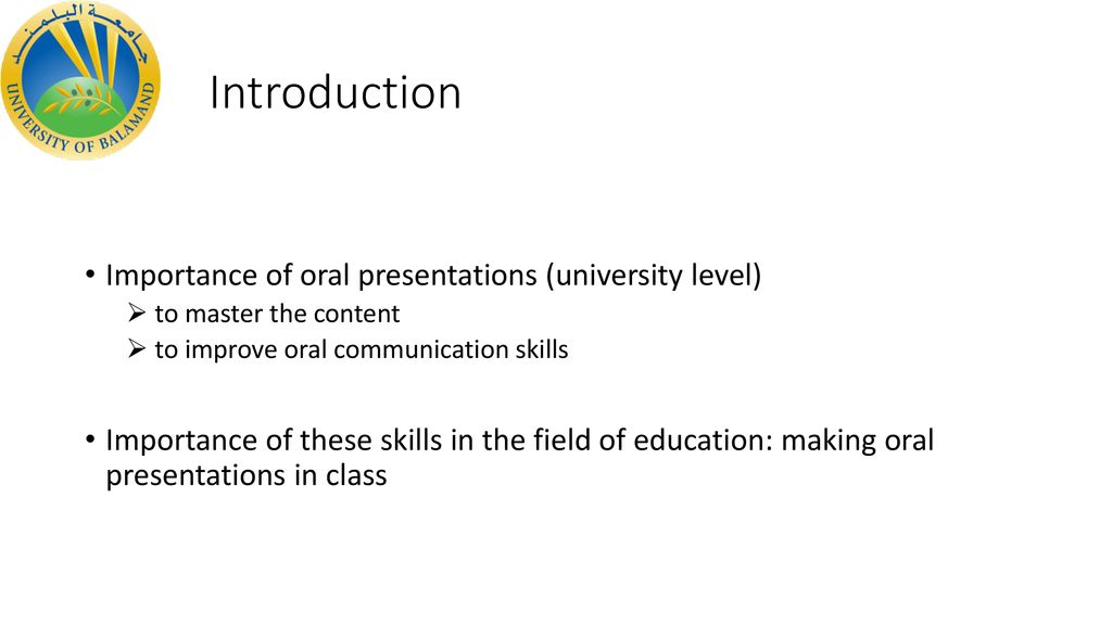 benefits of oral presentations for students