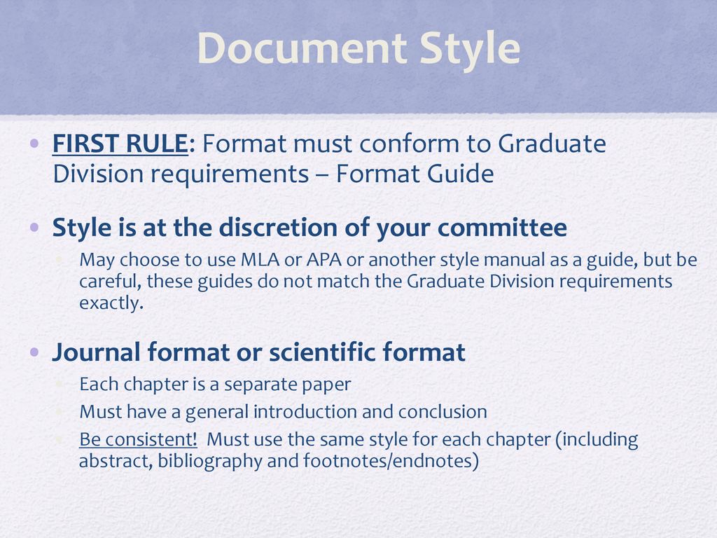 Dissertation Thesis Formatting Submission Workshop Ppt Download