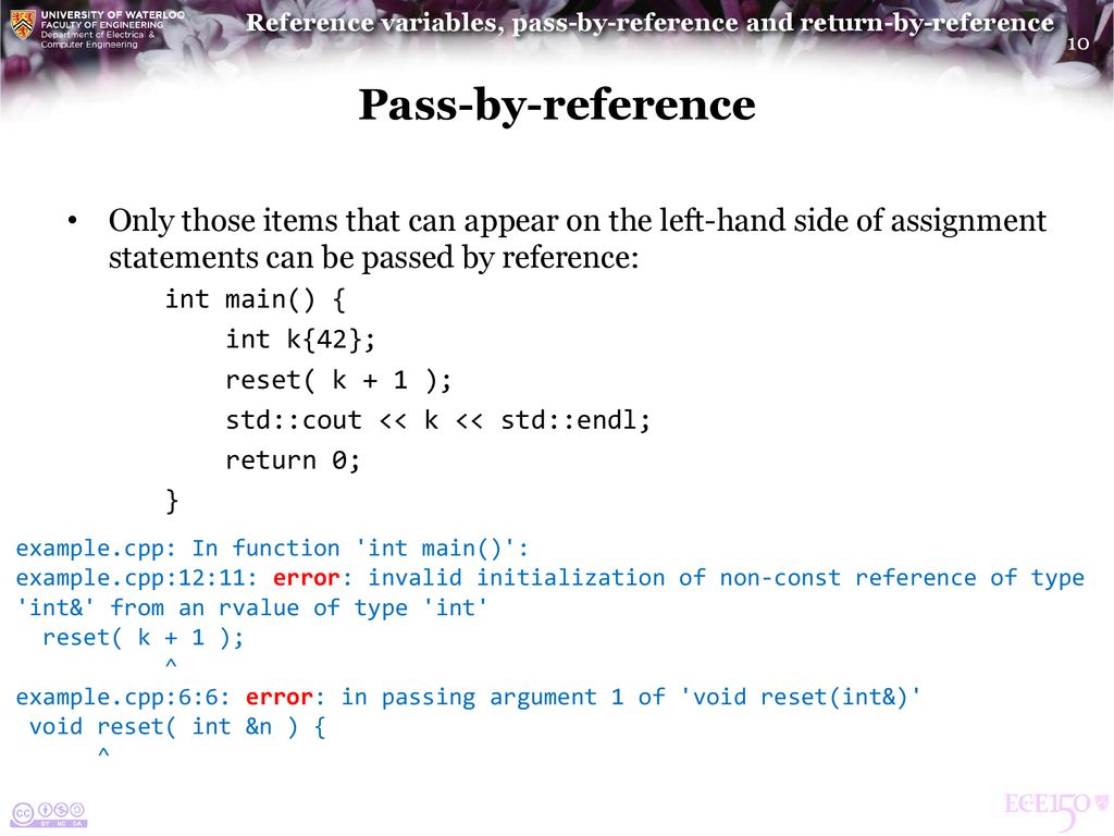 Reference variables, pass-by-reference and return-by-reference - ppt  download