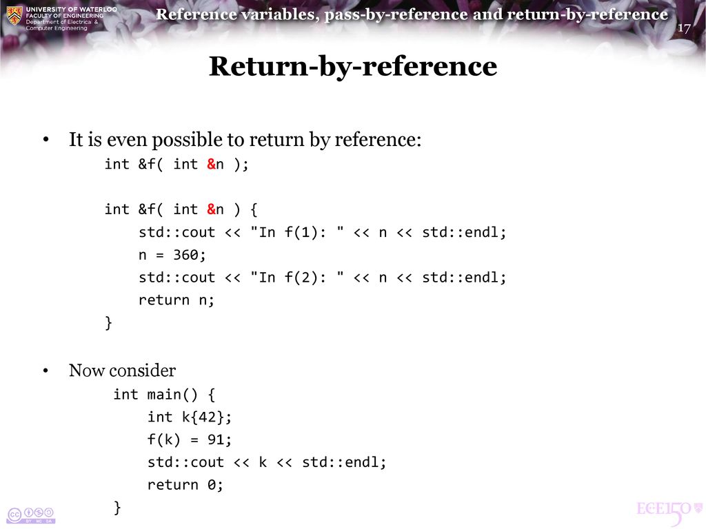Reference variables, pass-by-reference and return-by-reference - ppt  download