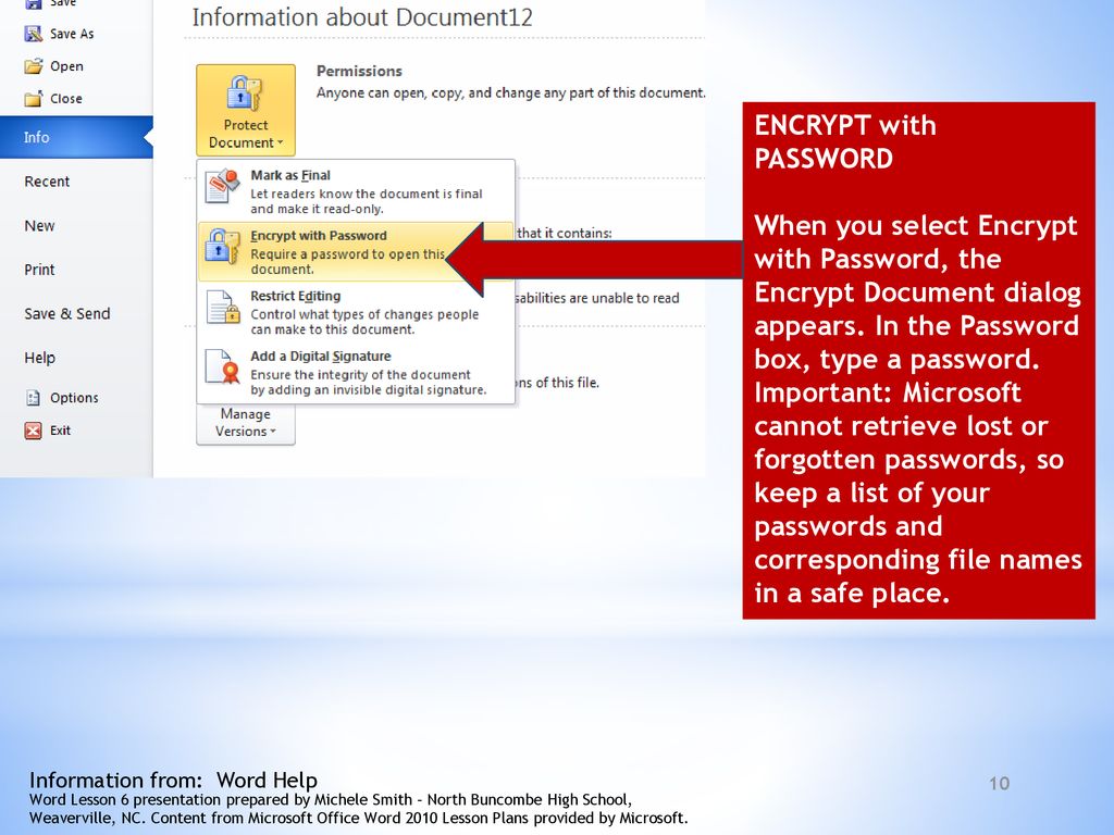 Microsoft word 2010 lesson 6 part 6 ppt download
