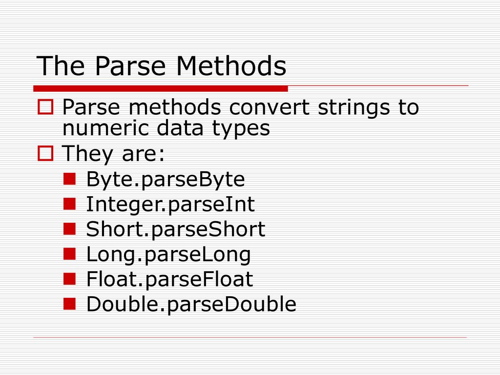 Chapter 2: Java Fundamentals cont’d - ppt download