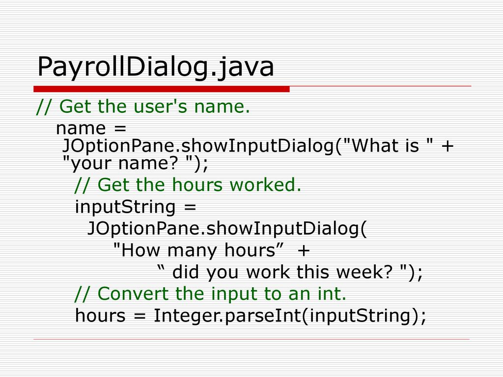 Chapter 2: Java Fundamentals cont’d - ppt download