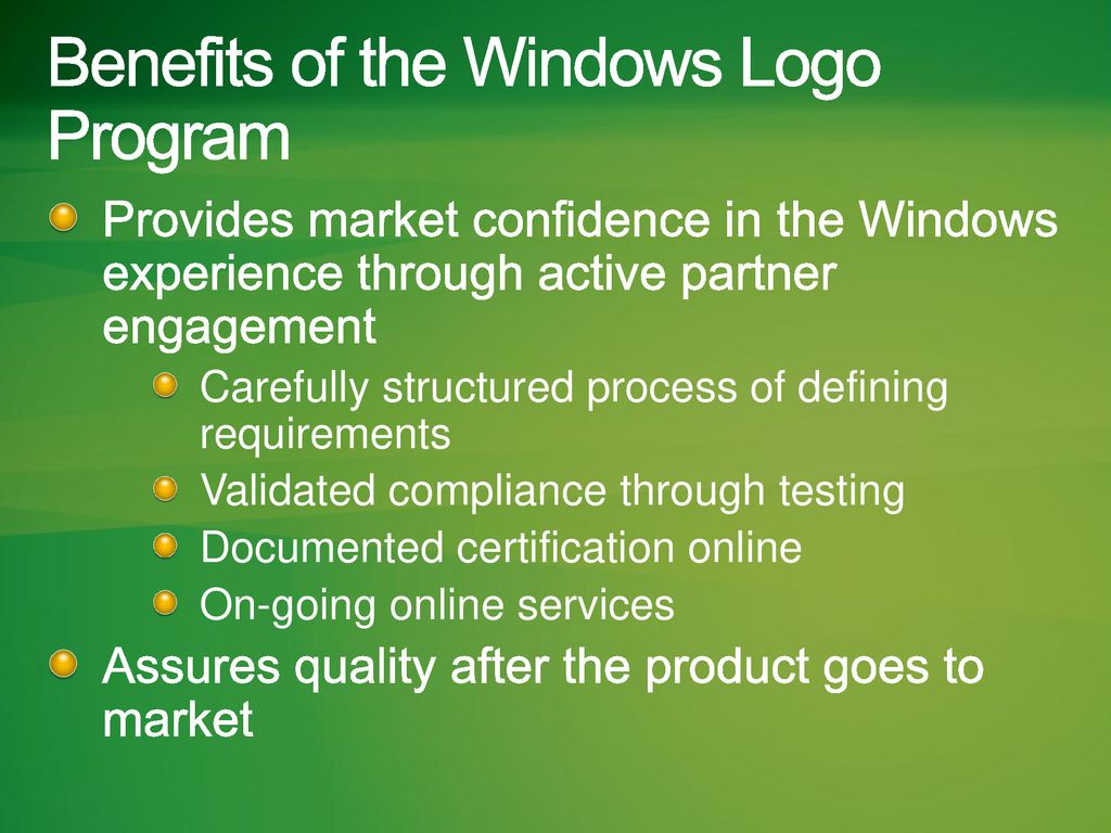 Windows Summit /19/2019 © 2010 Microsoft Corporation. All rights ...