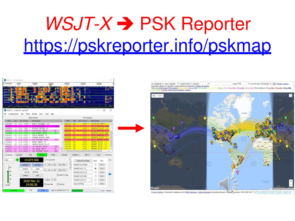 WSJT-X  PSK Reporter