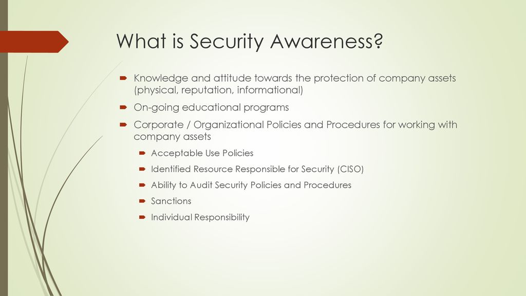 IT and Audit Building a Security Aware Culture - ppt download