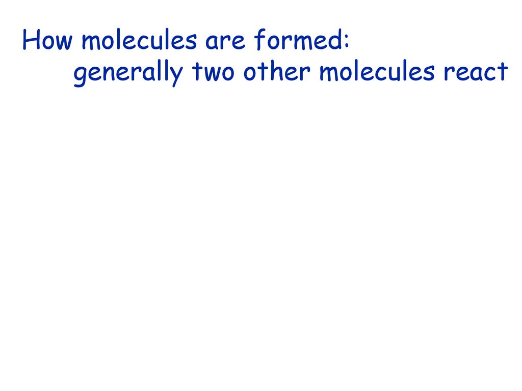 How molecules are formed: