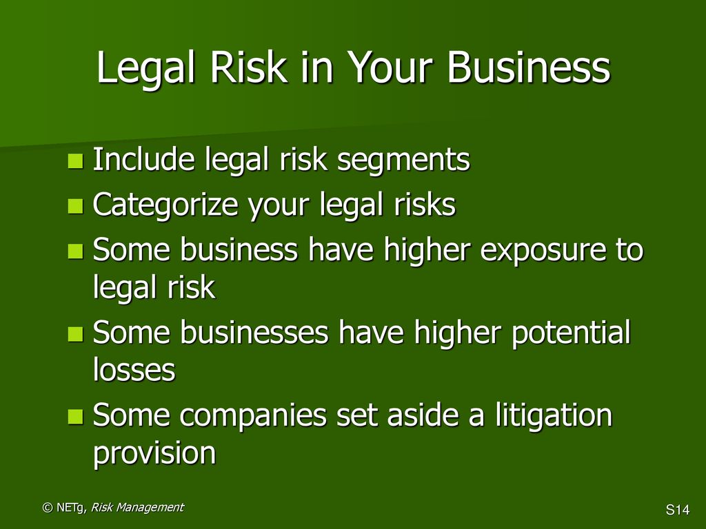 Legal Risk in Your Business