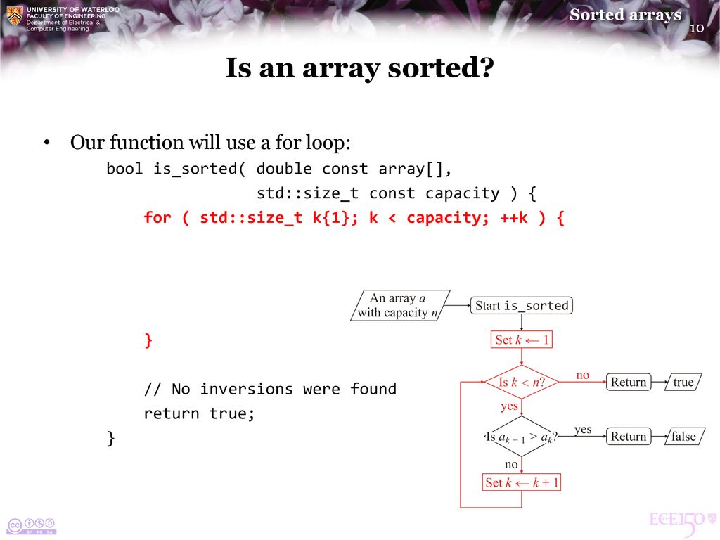Sorted arrays. - ppt download