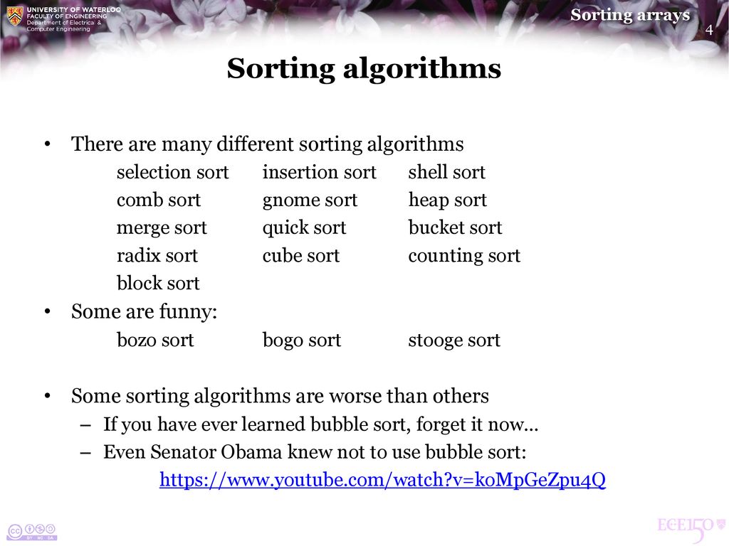 Sorting algorithms. - ppt download