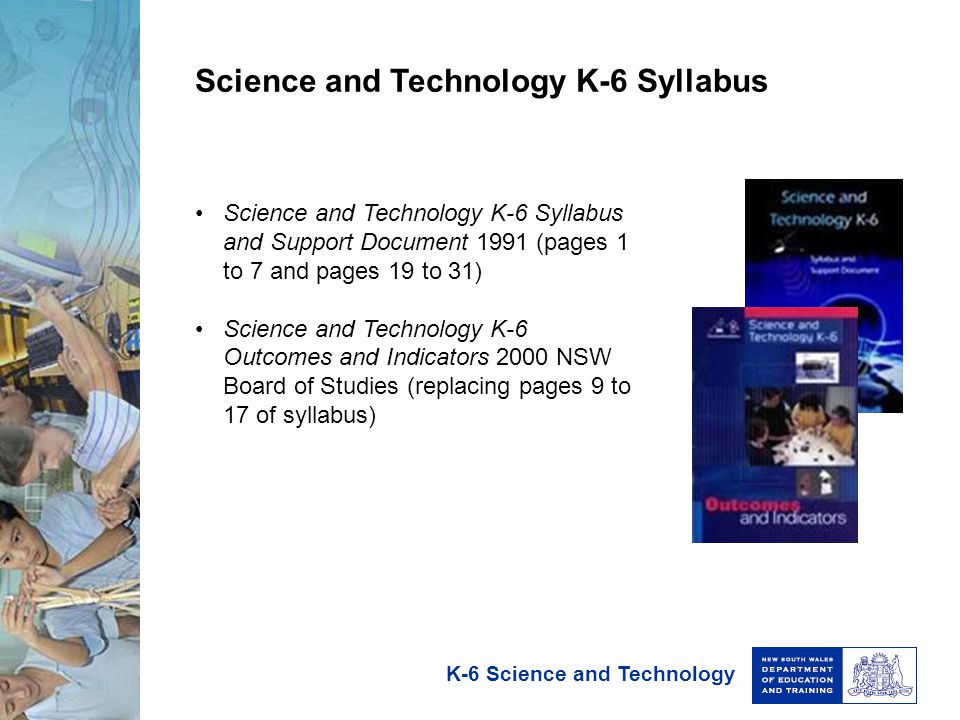 Science and Technology K-6 Syllabus