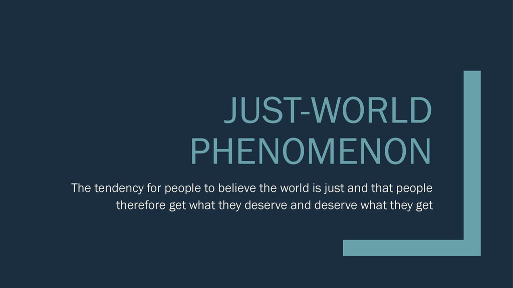 Just-world phenomenon