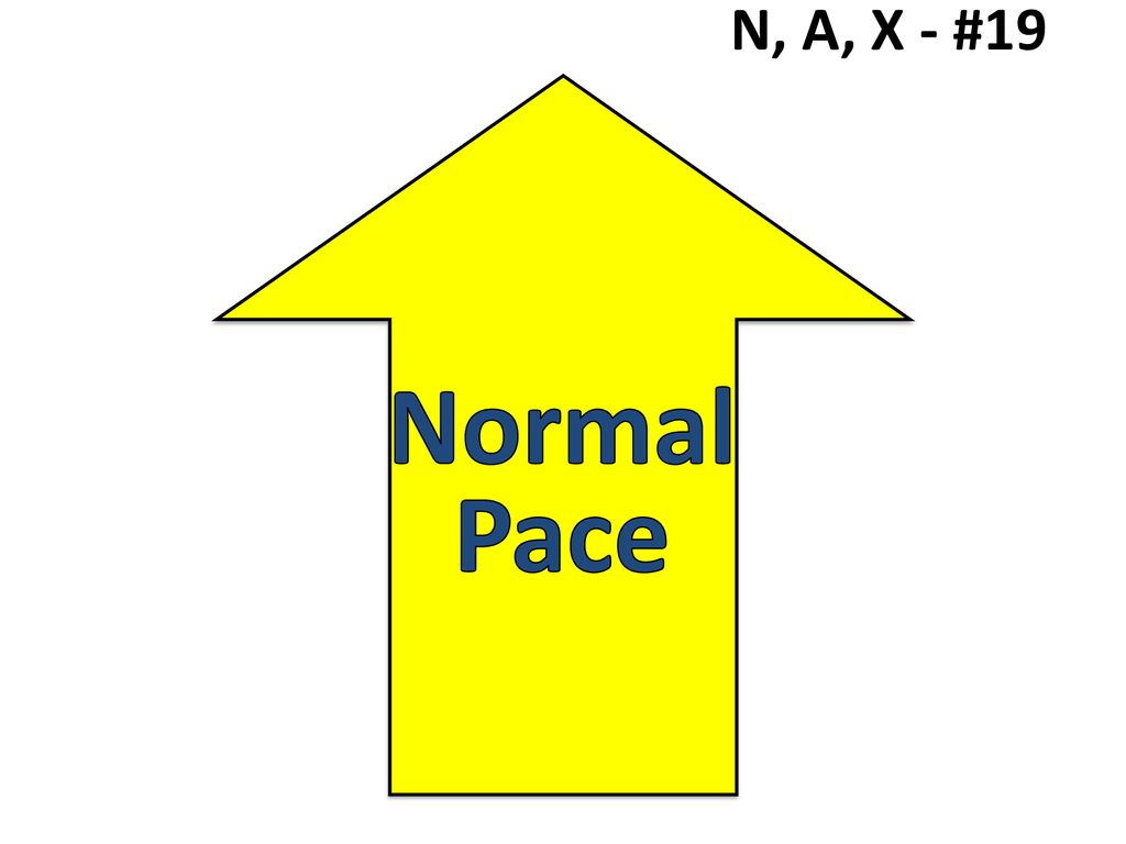 N, A, X - #19 Normal Pace
