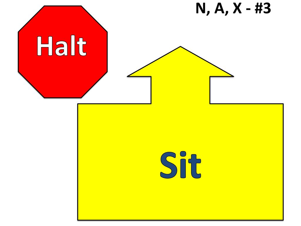 N, A, X - #3 Halt Sit