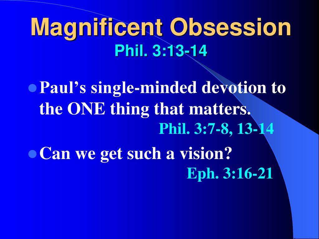 Magnificent Obsession - ppt download