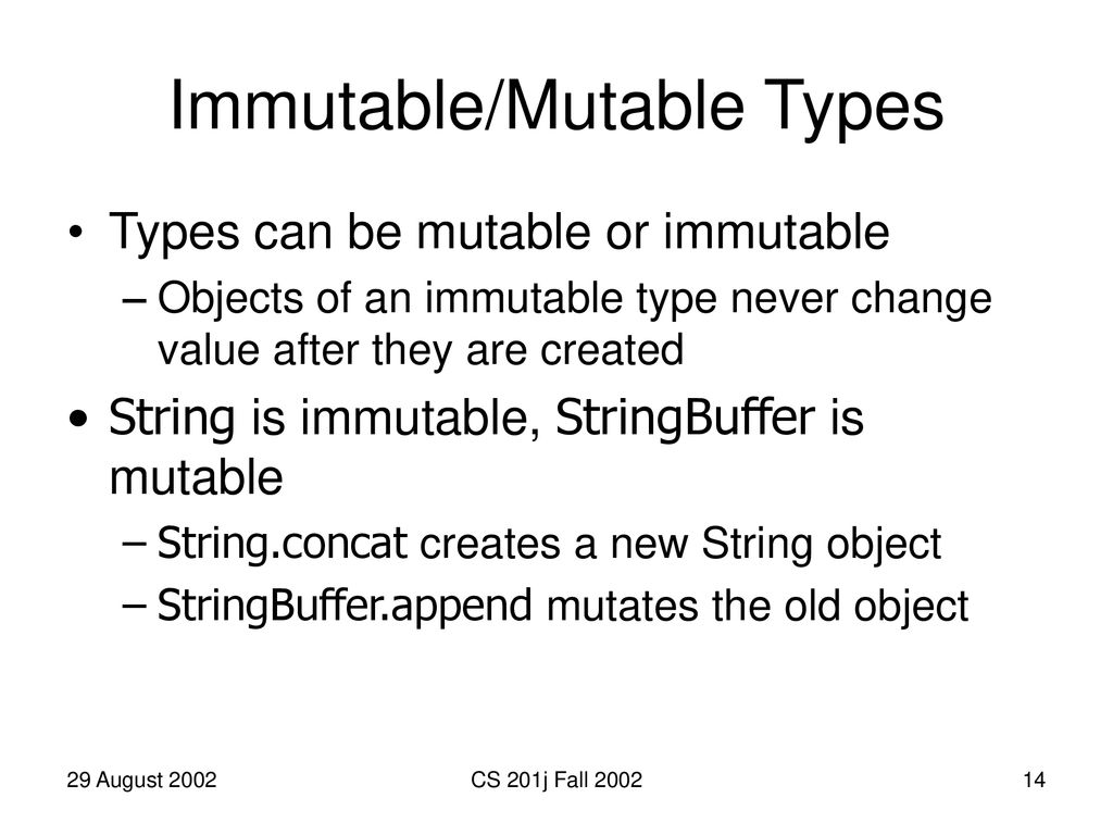 Lecture 2: Java Semantics, Validation CS201j: Engineering Software ...