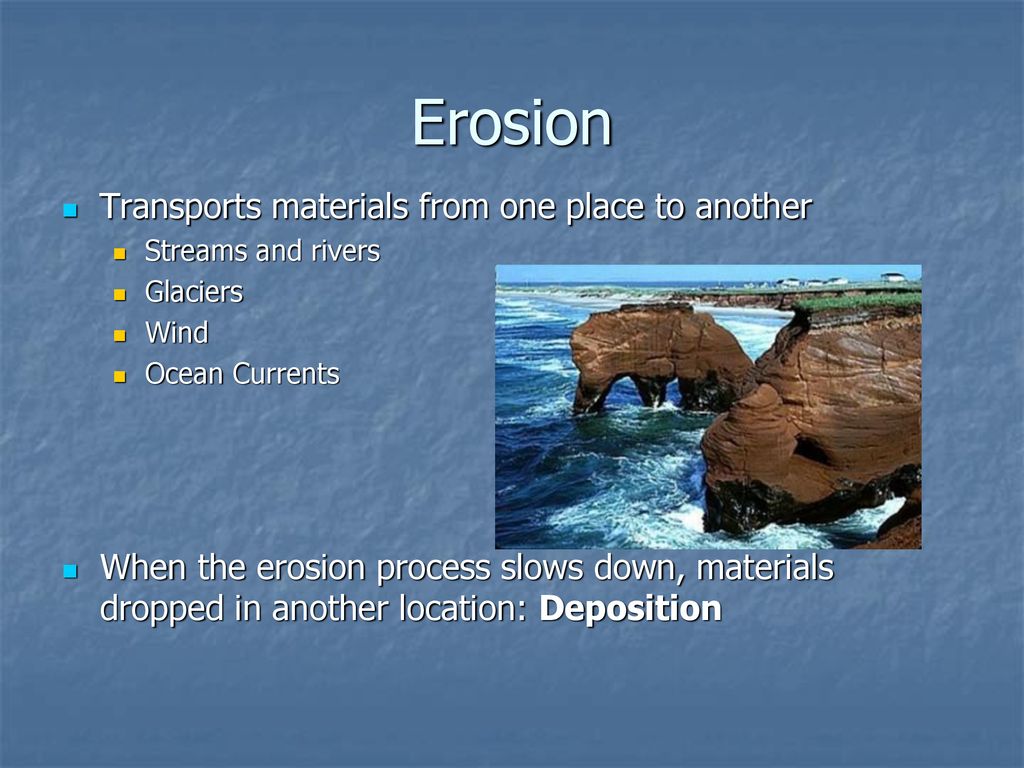 Erosion and Deposition ppt download