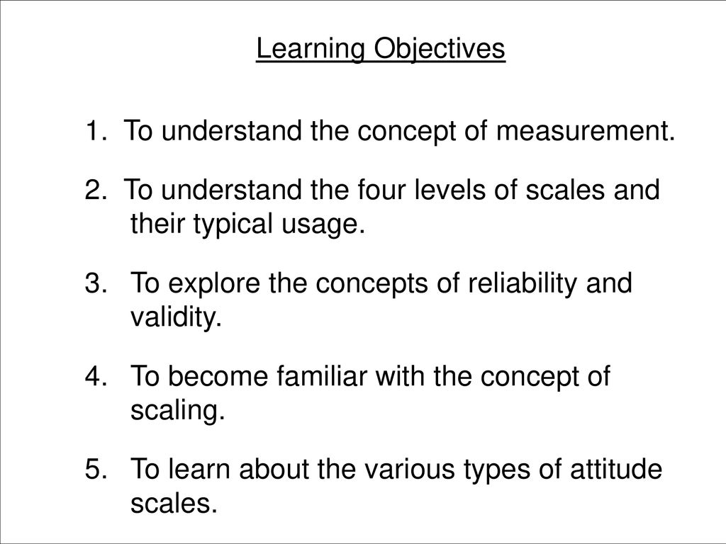 Exploring Types of Measurements