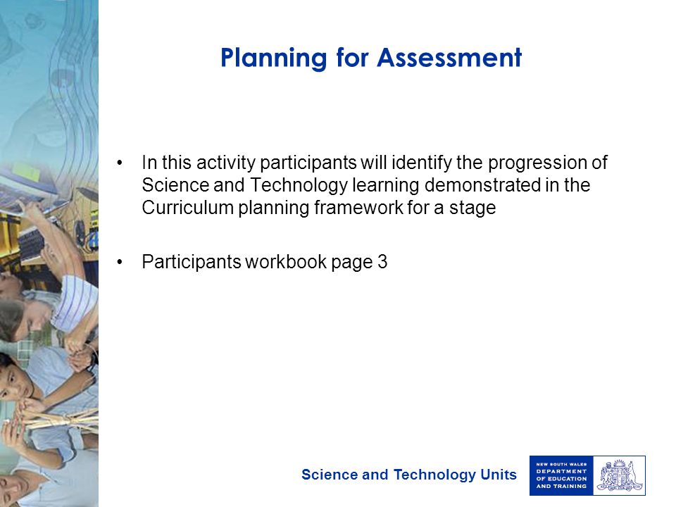 Planning for Assessment