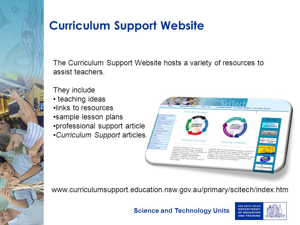 Curriculum Support Website