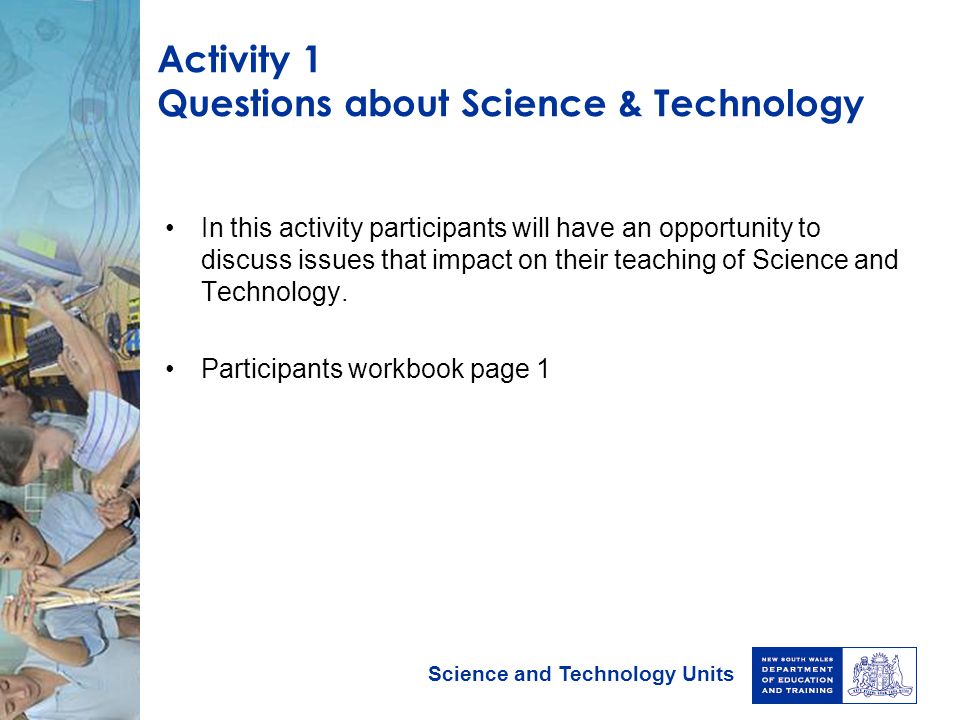 Activity 1 Questions about Science & Technology