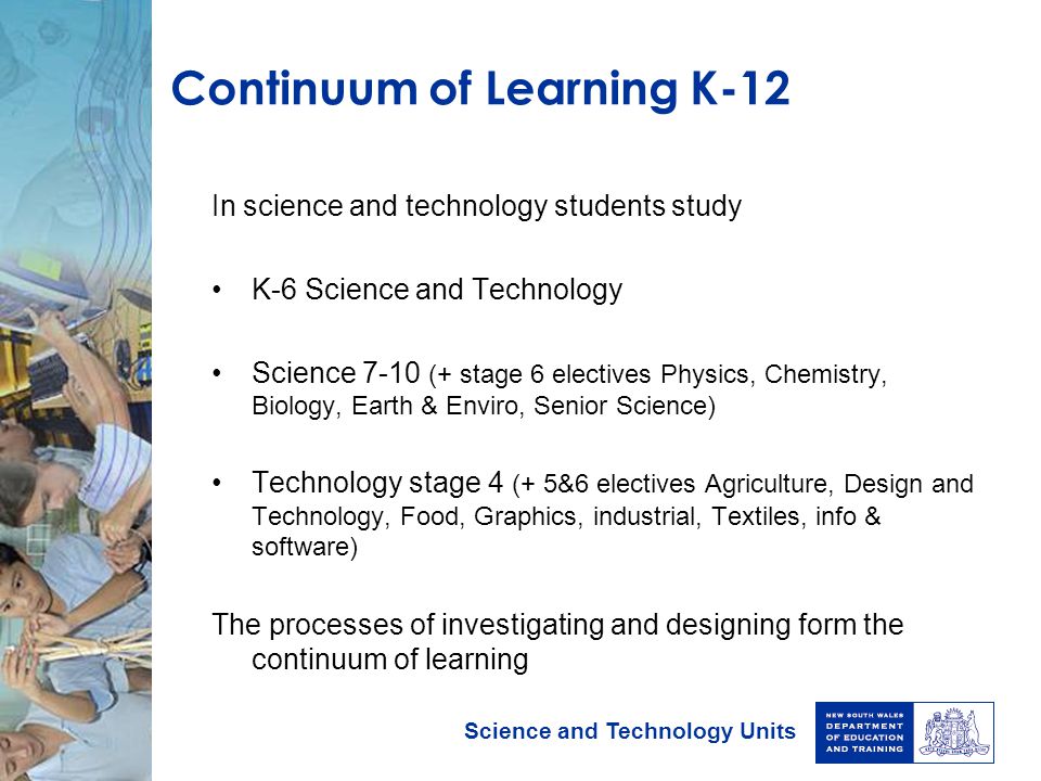 Continuum of Learning K-12
